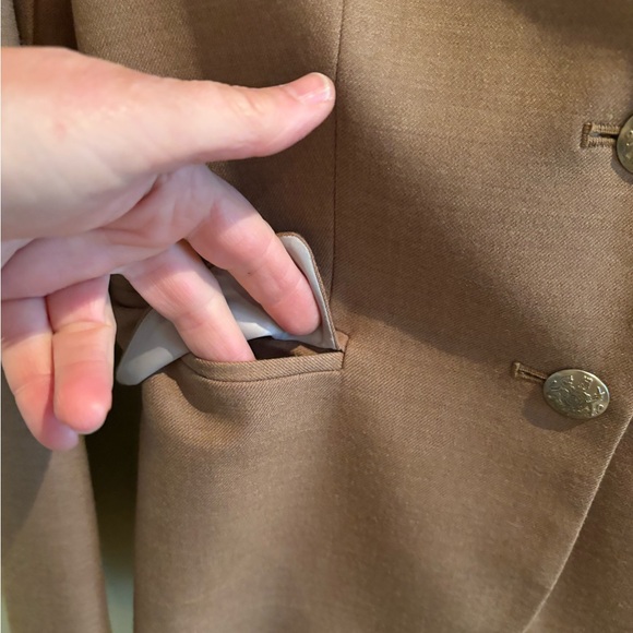 J. Crew Women's Wool-Blend, Lined, Camel Blazer, size 00 - Picture 4 of 9